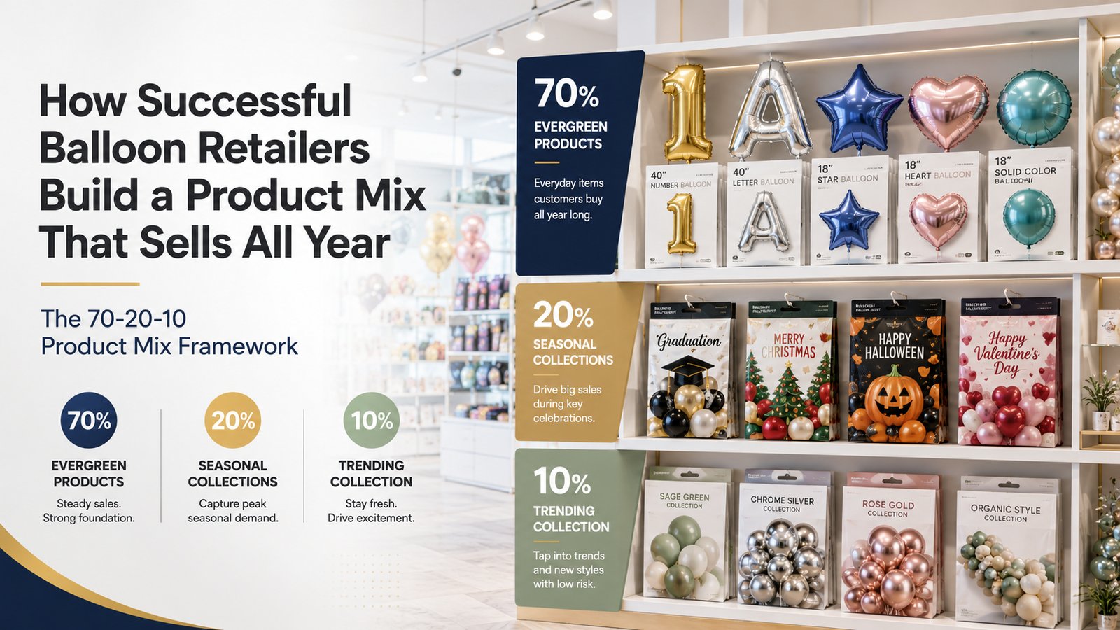 How Successful Balloon Retailers Build a Product Mix That Sells All Year