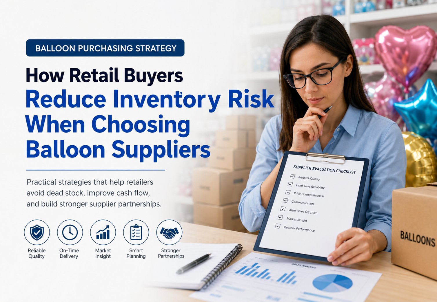 How Retail Buyers Reduce Inventory Risk When Choosing Balloon Suppliers