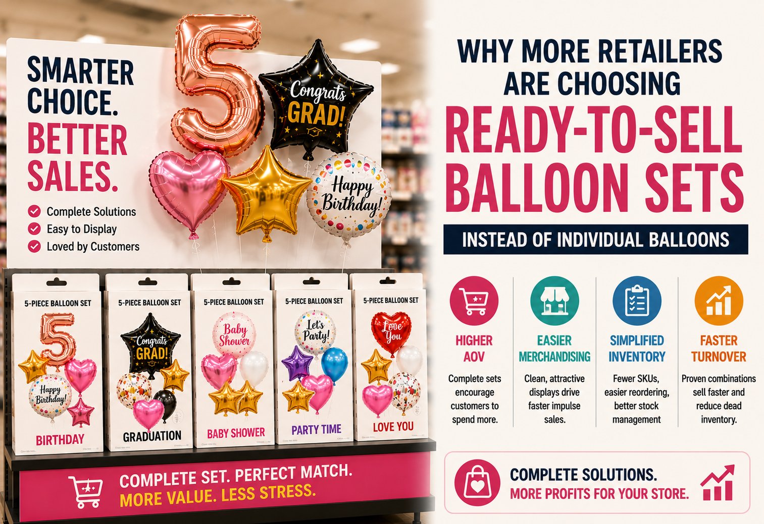 Why More Retailers Are Choosing Ready-to-Sell Balloon Sets Instead of Individual Balloons