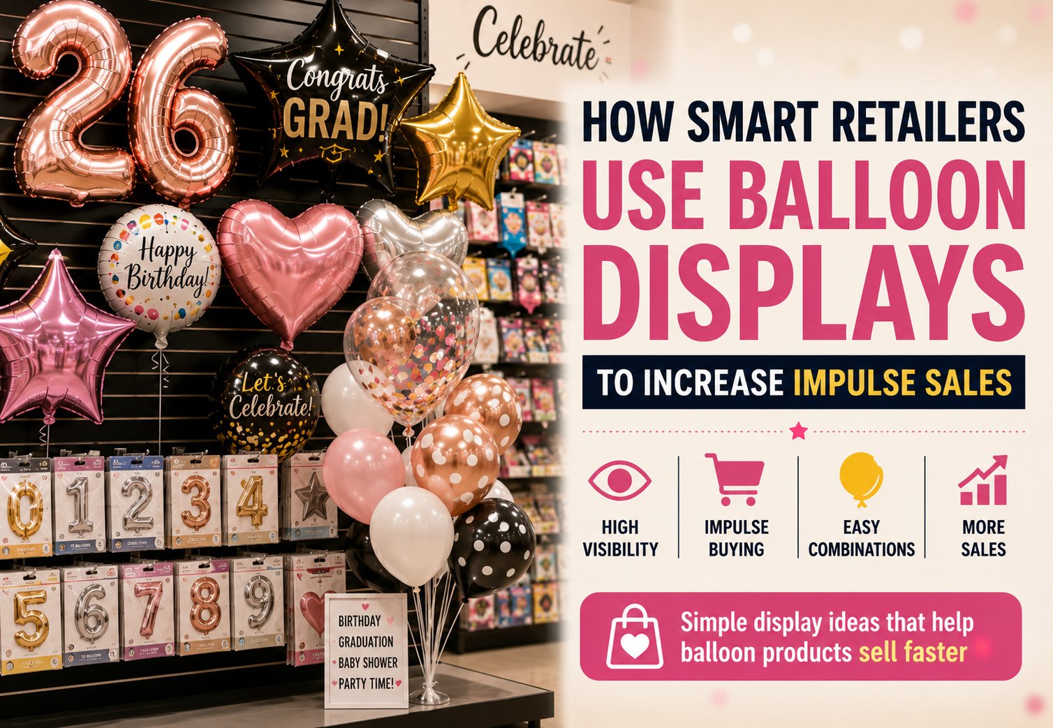 How Smart Retailers Use Balloon Displays to Boost Impulse Sales