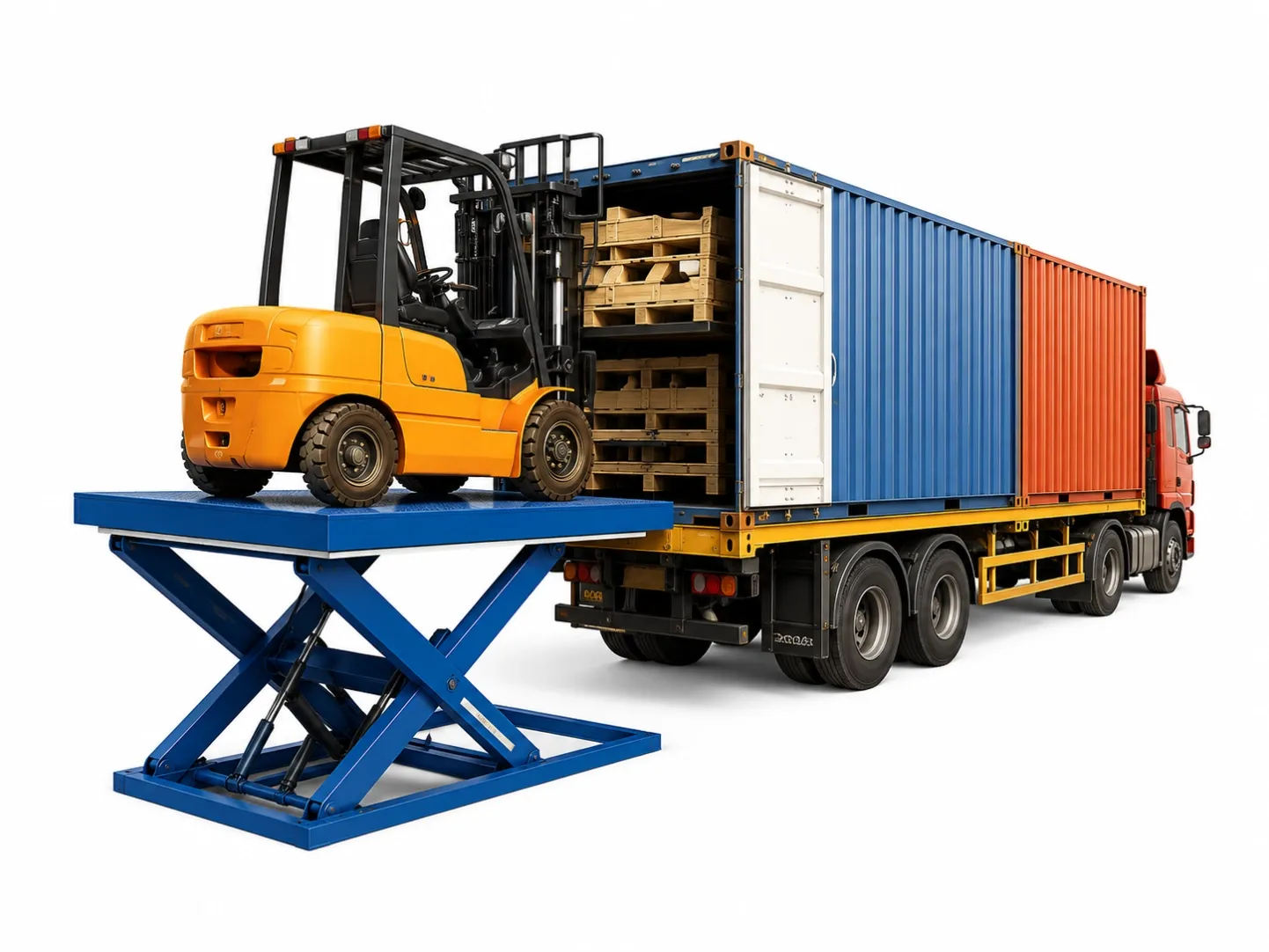 HW6000 Truck Loading Electric Lift Platform (3)