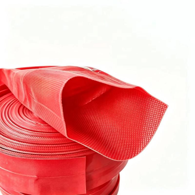 PVC Nano Layflat Hose – Red 6 Bar — pvc nano layflat hose manufacture red 6bar inner layer detail