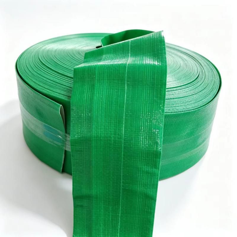 PE Woven Layflat Main Hose – pe woven layfalt main hose manufacture green 2abr texture detail