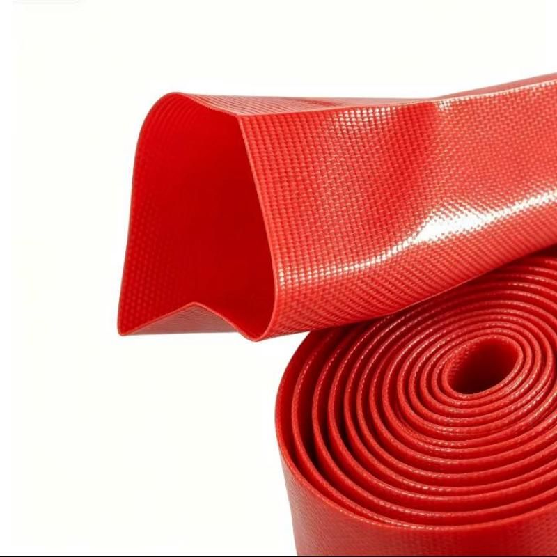 PVC Nano Layflat Hose – Red 6 Bar — pvc nano layflat hose manufacture red 6bar coupling detail