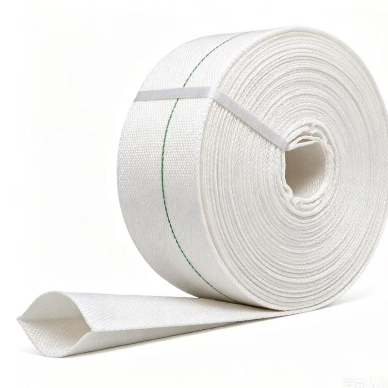 PE Wear-Resistant Woven Layflat Hose – Type 6 – PE wear resistant woven hose manufacture white 6bar coupling detail