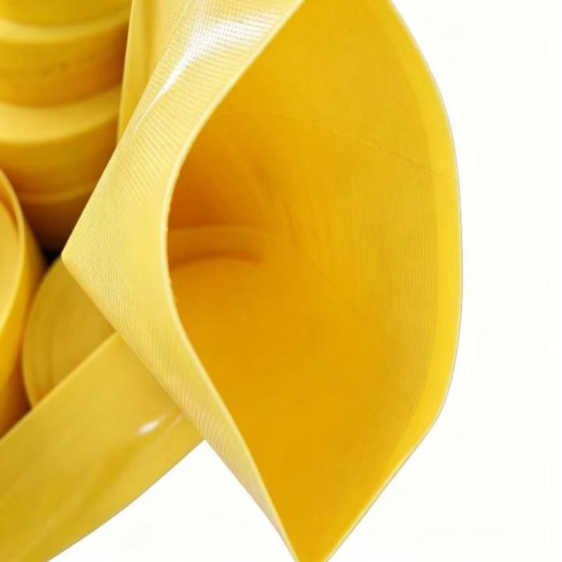 PVC Nano Layflat Hose – Yellow 3 Bar – pvc nano layflat hose manufacture yellow 3bar inner layer detail
