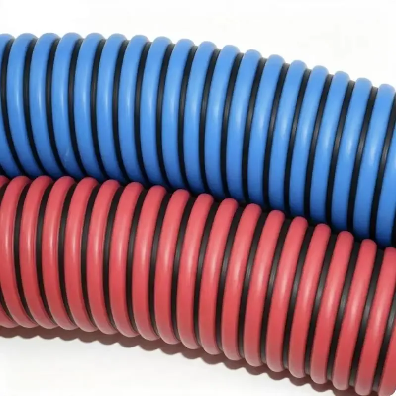 PVC Helix Reinforced Suction Hose — pvc suction hose manufacture red&blue detail