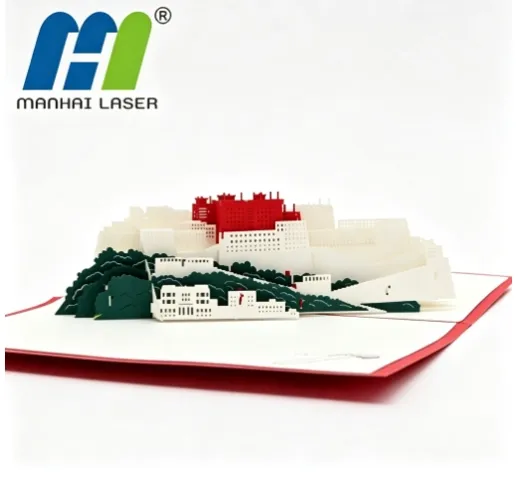 Chinese Potala Palace 3D Pop Up Card