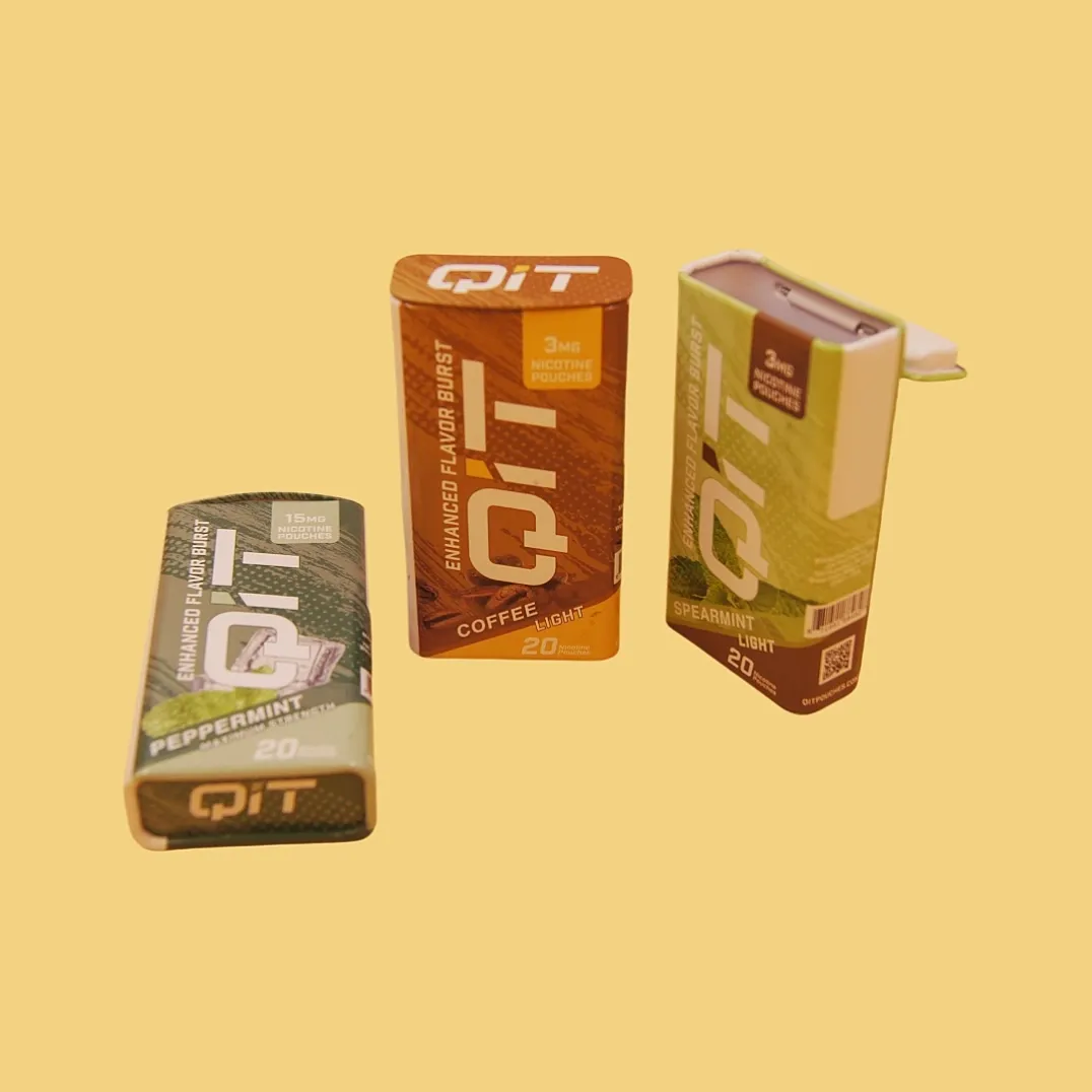 Rectangular tobacco tin boxes display set