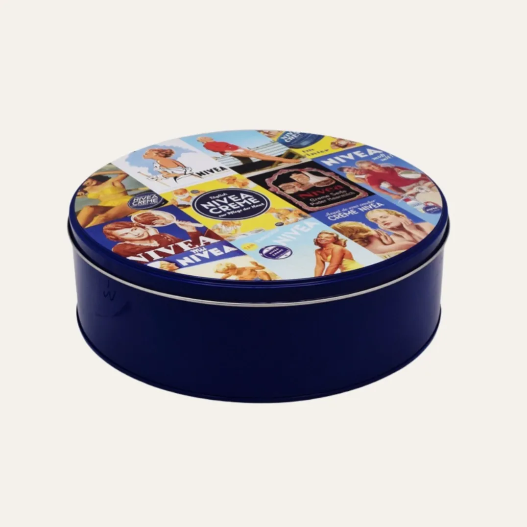 Metal Round Small Tin Storage Containers For Sugar Packaging