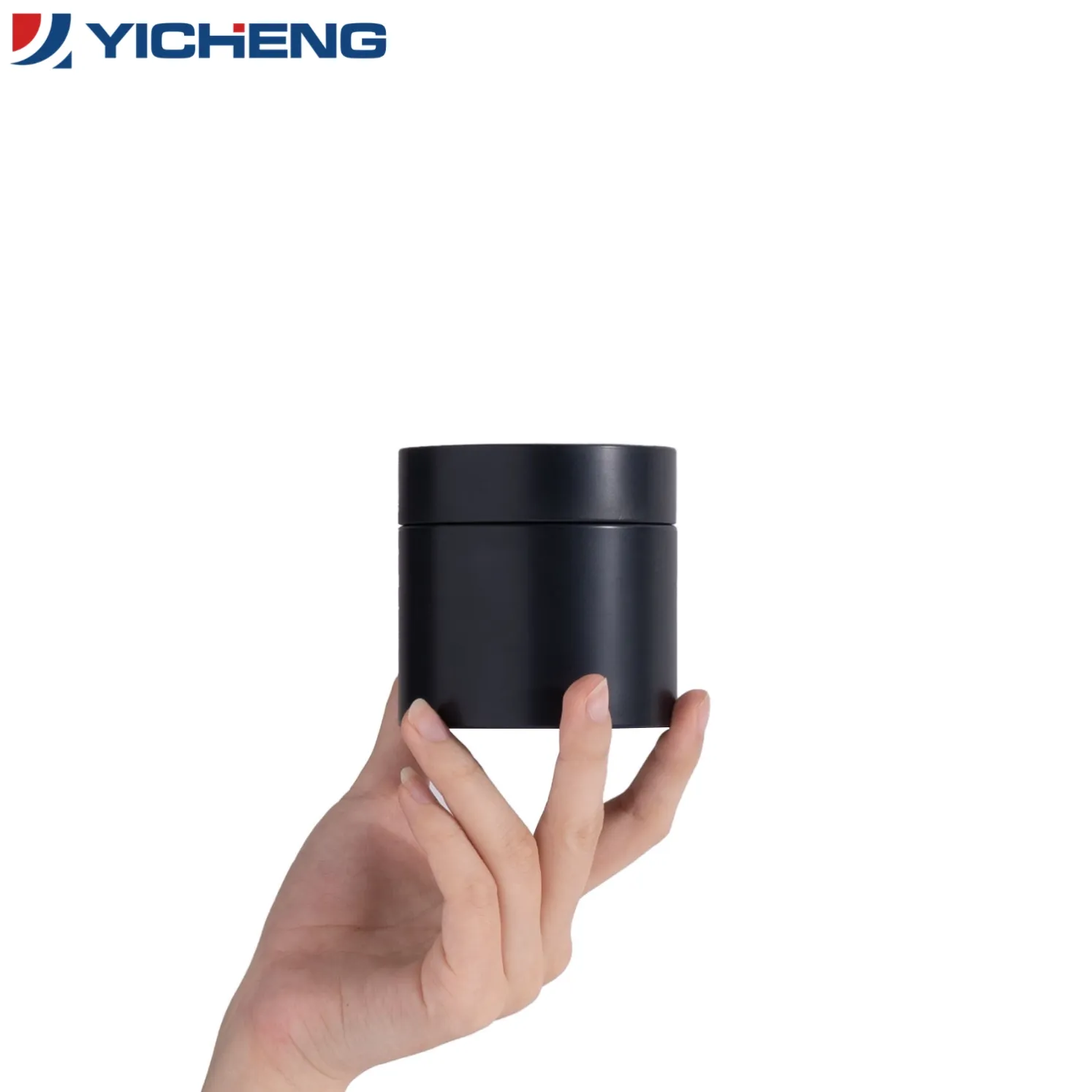 Elegant Airtight Matcha White Round Tea Tin4