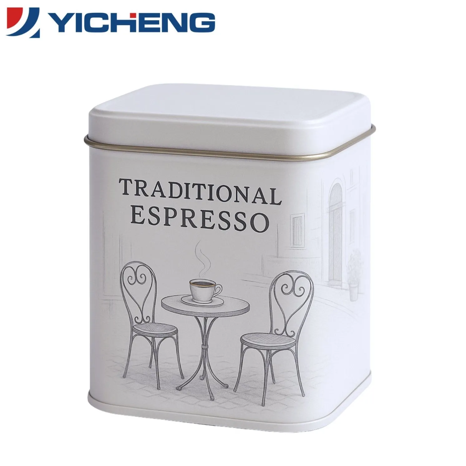 Modern Minimalist Square Metal Tea Tin3