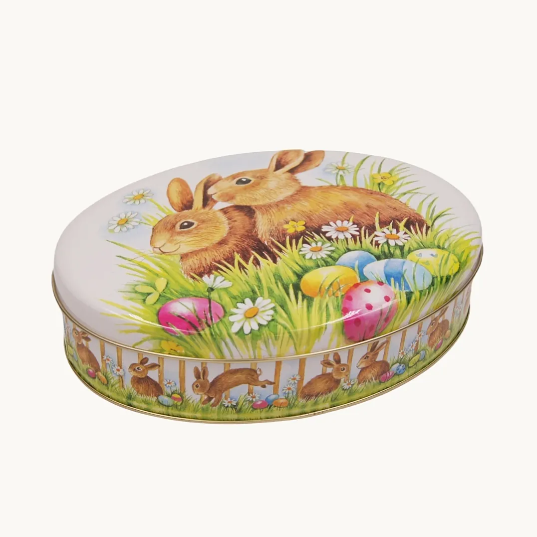 Oval Metal Tin Food Containers For Cookies Packaging Ideas