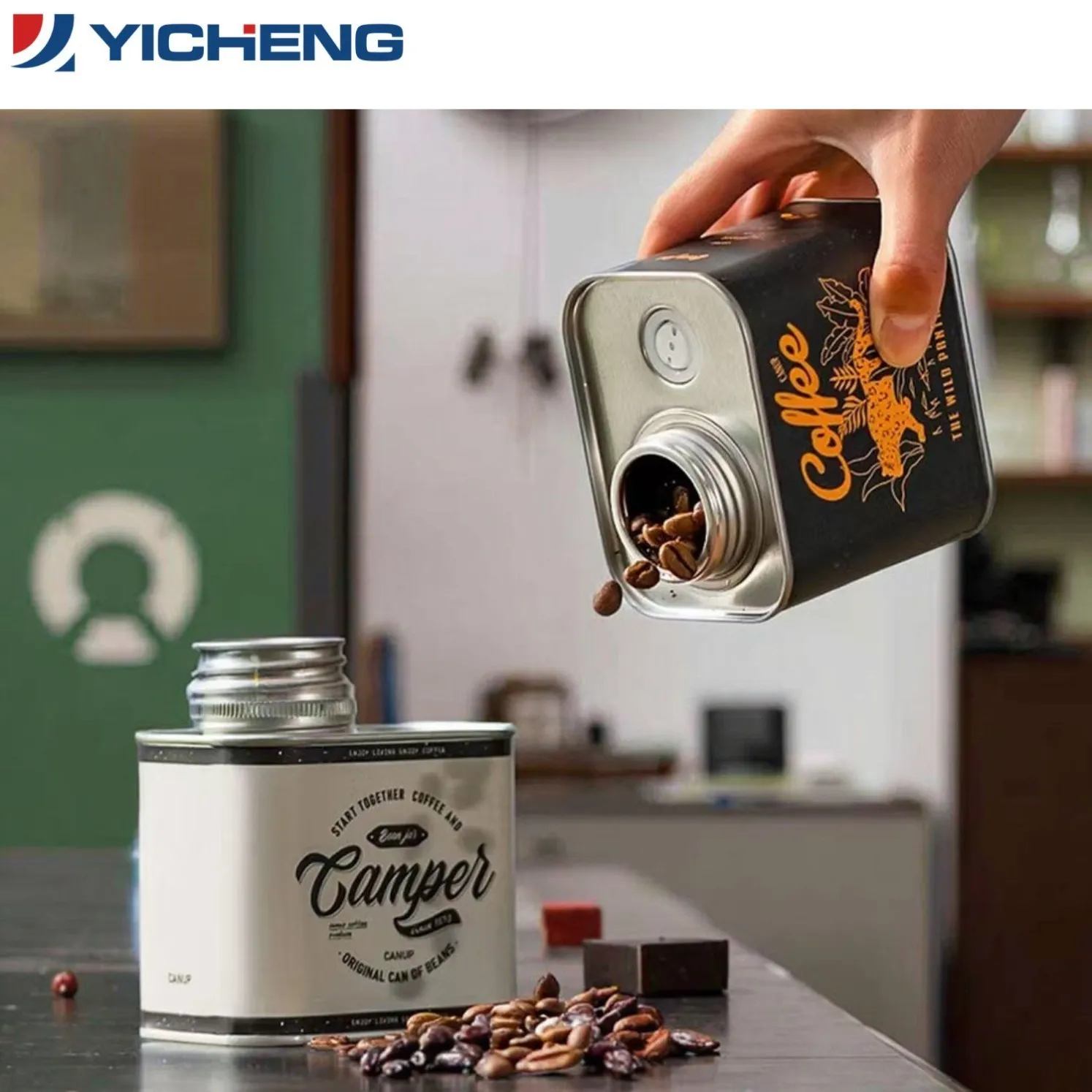 Vintage Airtight Coffee Bean Canister1
