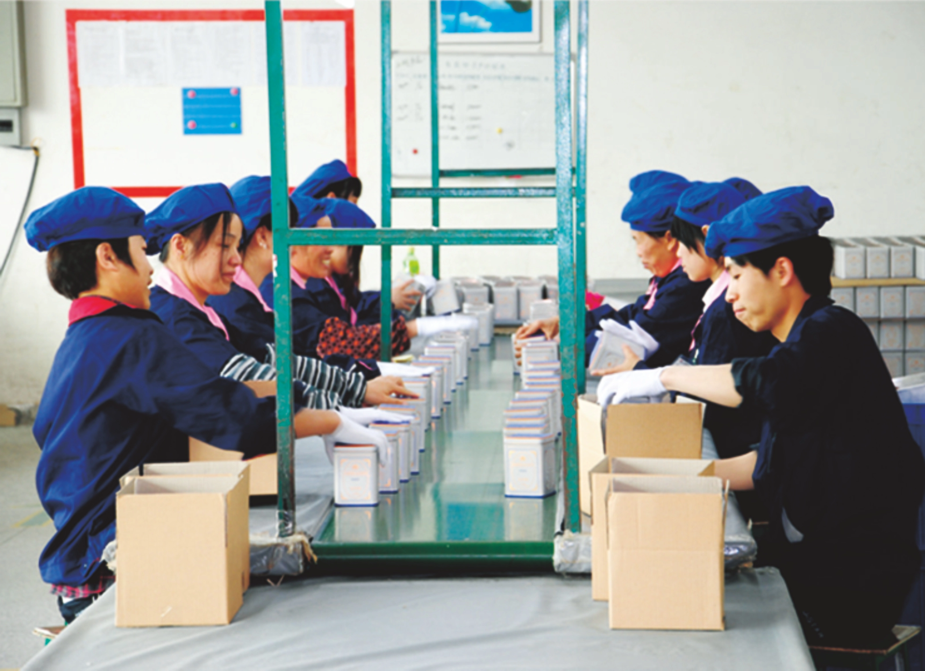 Tin box packing line