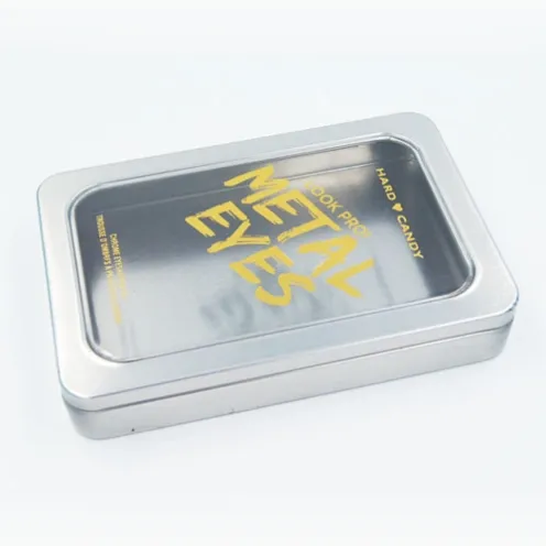 rectangle tin box with window and hinge2