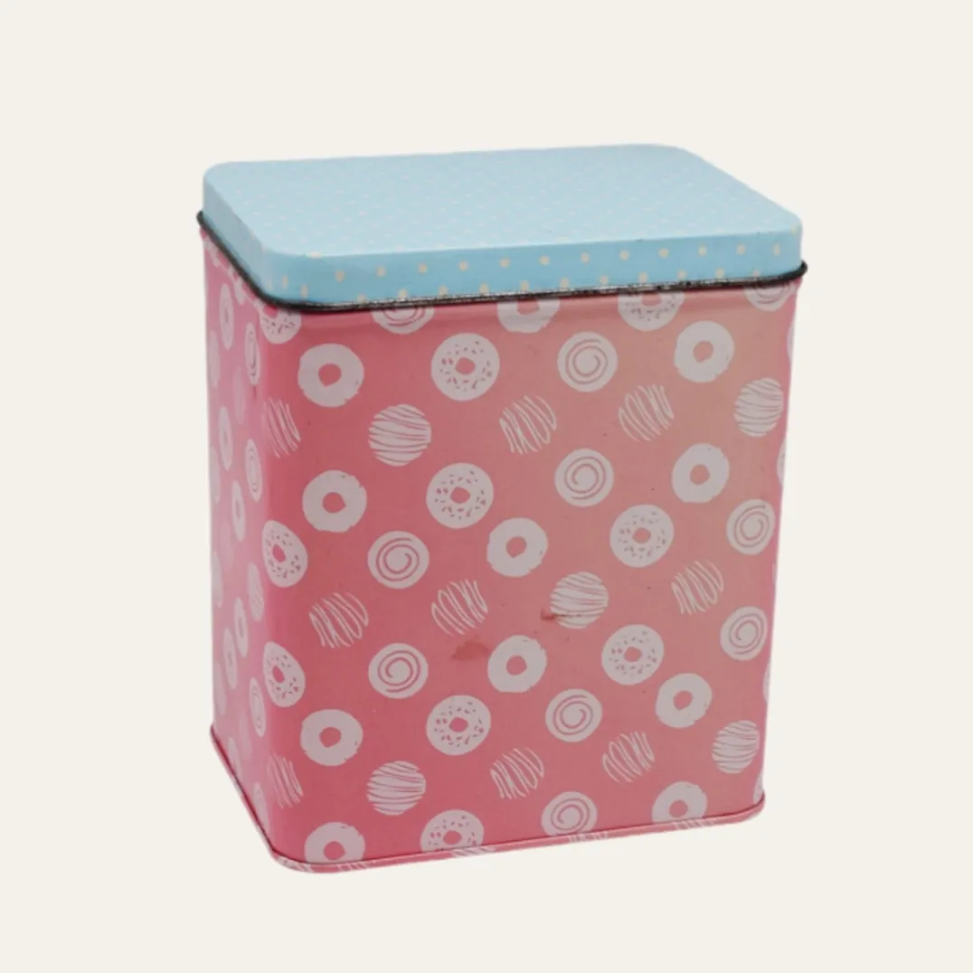 Custom Rectangular Tea Tin Box For Tea And Coffee Packaging