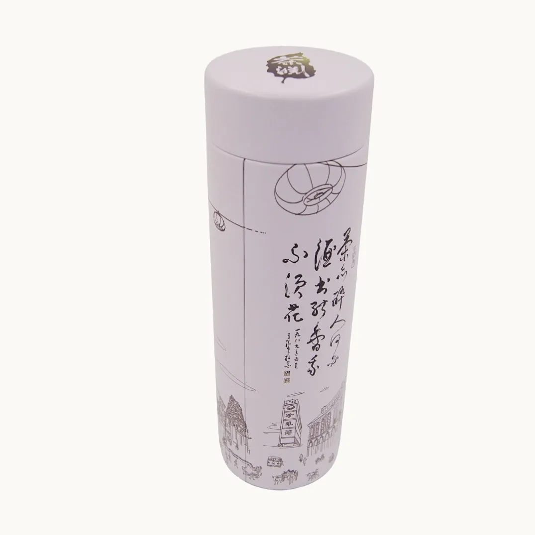 Metal Large Round Tin Containers for Tea and Biscuit Packaging