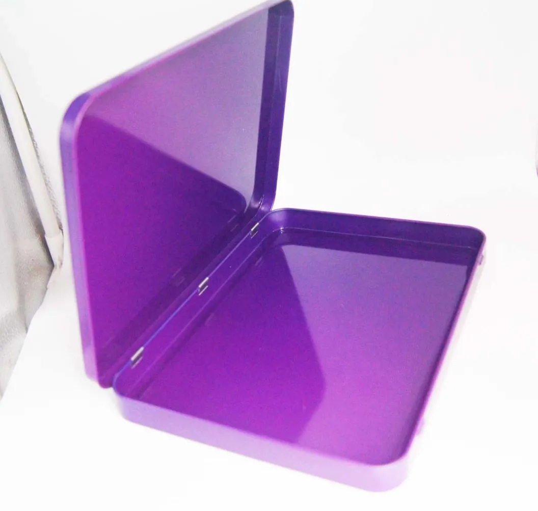 rectangular tin box for cosmetic