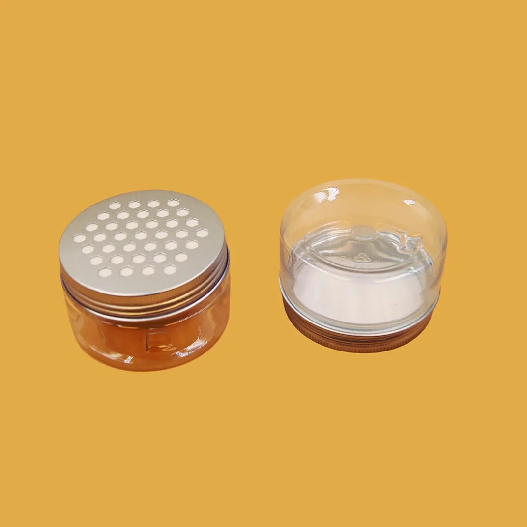 small round clear lid tin containers open view for cosmetics, balm, samples, candy or small gifts