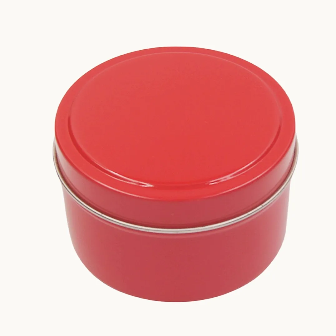 Round Small Metal Candle Boxes