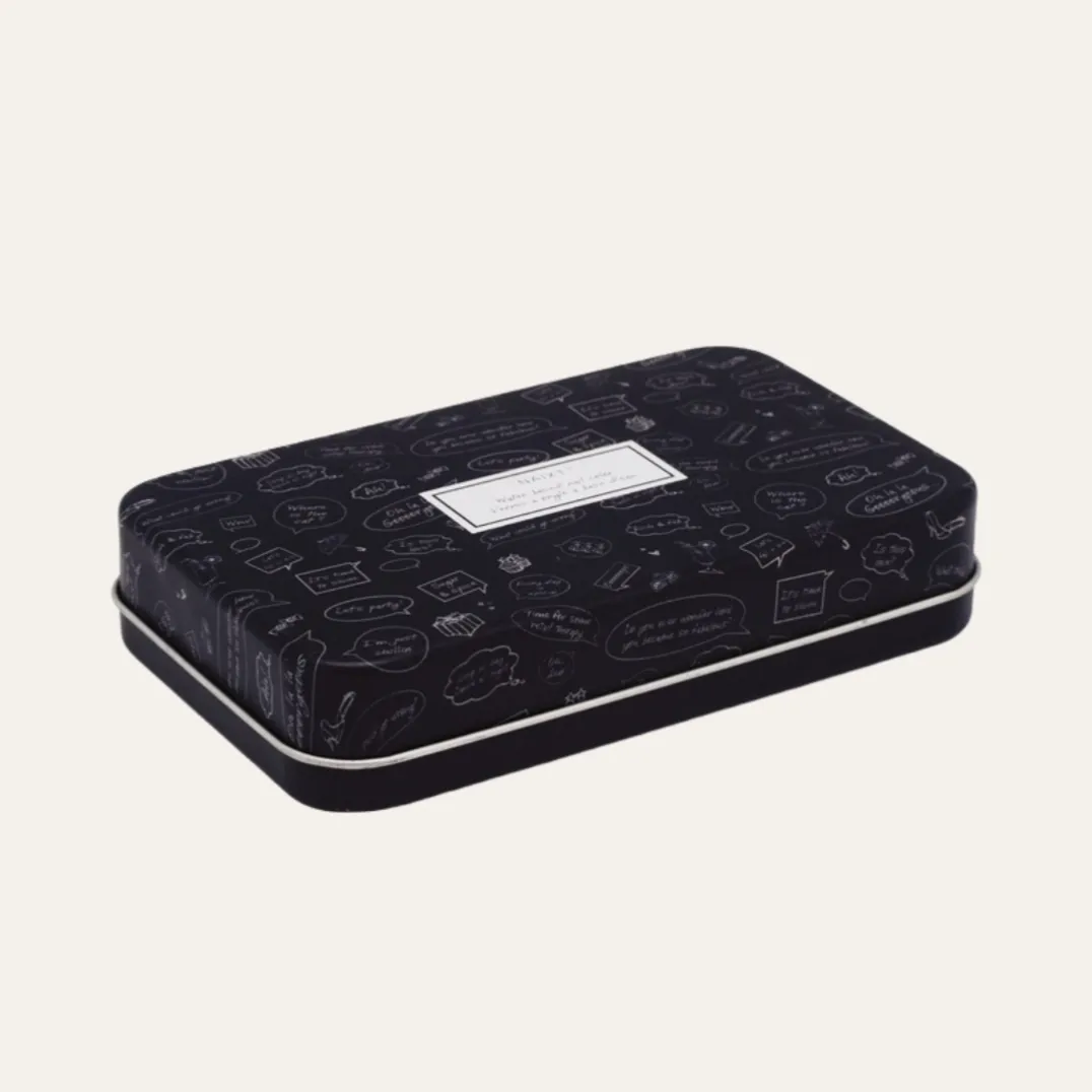 Empty Metal Container With Lid For Biscuit Candy Packaging1