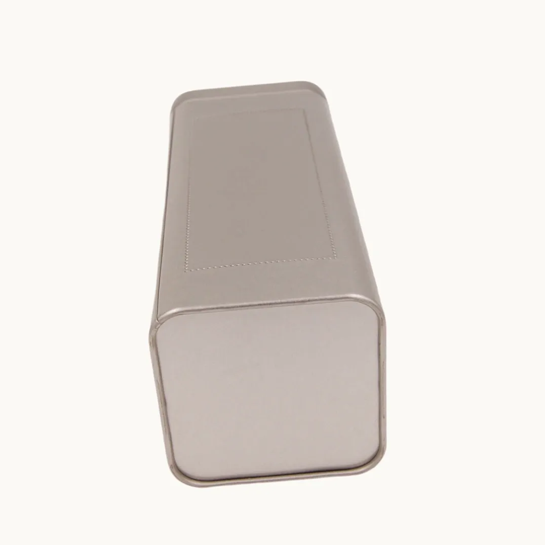 Square Metal Tall Tin Cans With Double Lid For Packaging4