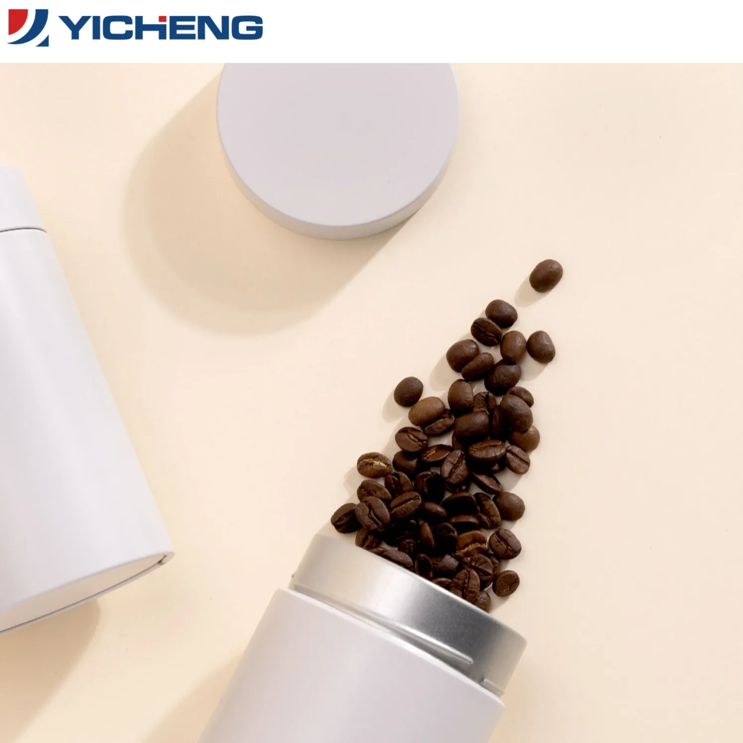 Elegant Airtight Matcha White Round Tea Tin2