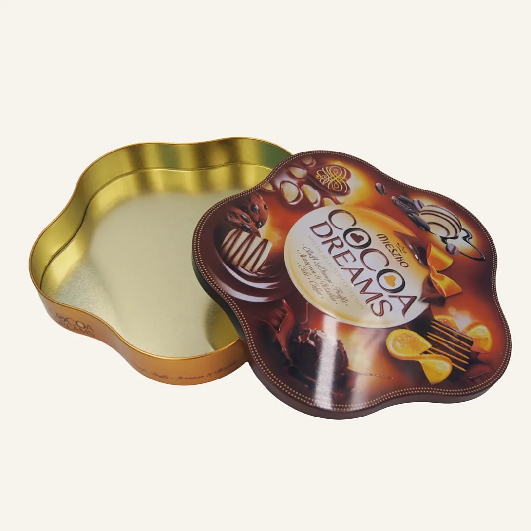 Custom Metal Flower Shaped Box For Gift and Candy Storage3