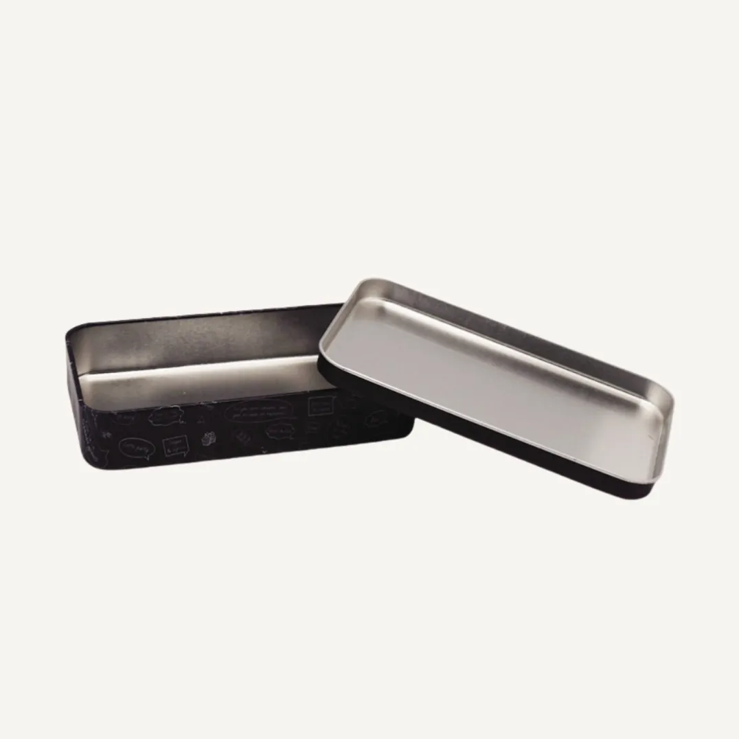Empty Metal Container With Lid For Biscuit Candy Packaging2
