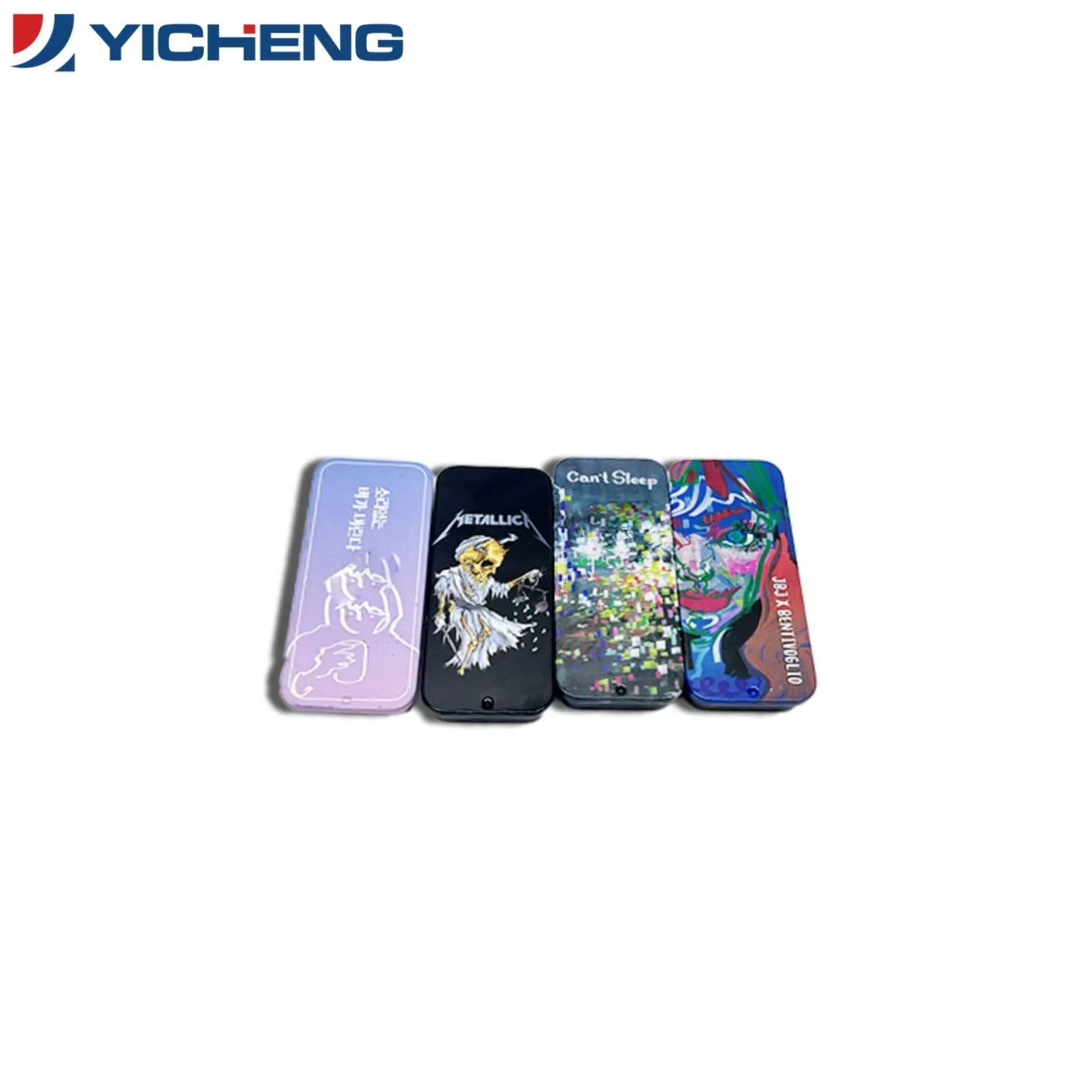 Street Art Push-Pull Cosmetic Tin Case2