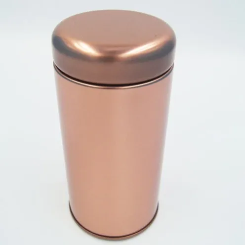 round tin box with rose gold color6