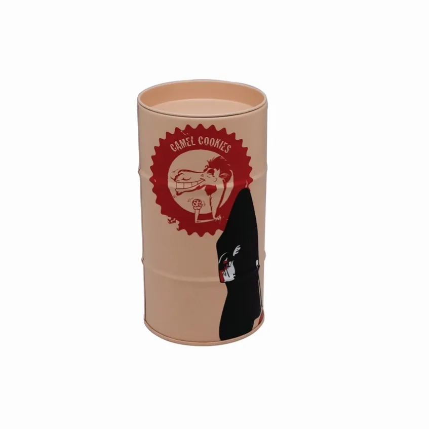 Custom Large Round Tin Containers For Promotional Packaging