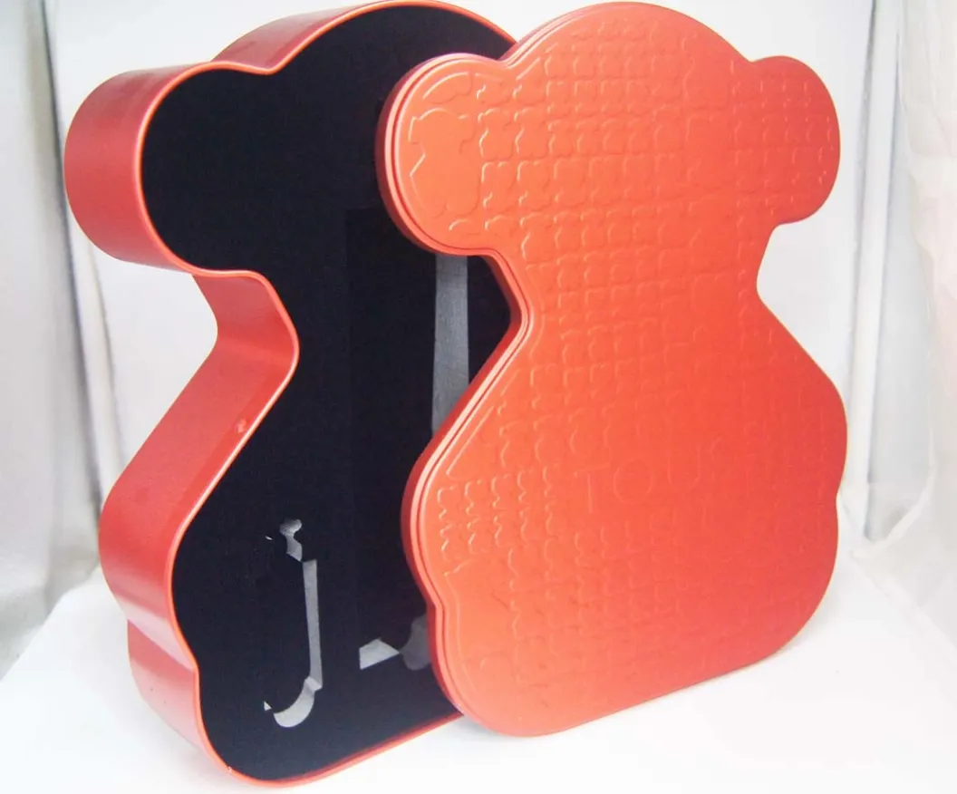 special tin box with emboss
