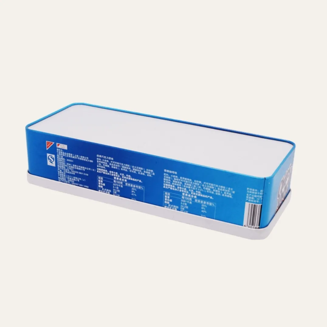 Metal Rectangular Christmas Cookies Tin Box For Packaging2