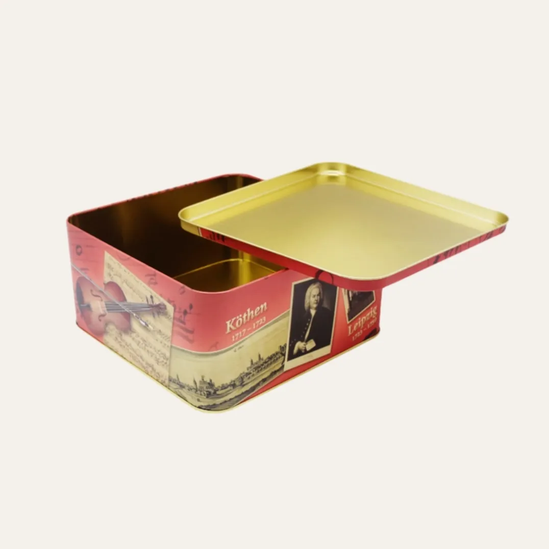 Square Metal Storage Bins For Gifts Or Food Packaging Ideas 2