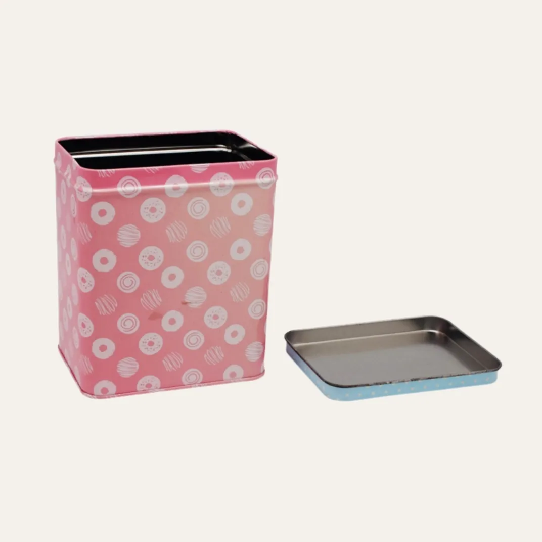 Custom Rectangular Tea Tin Box For Tea And Coffee Packaging1