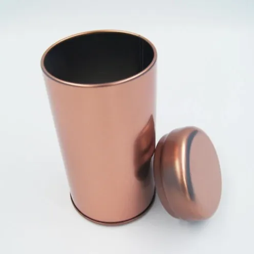 round tin box with rose gold color4