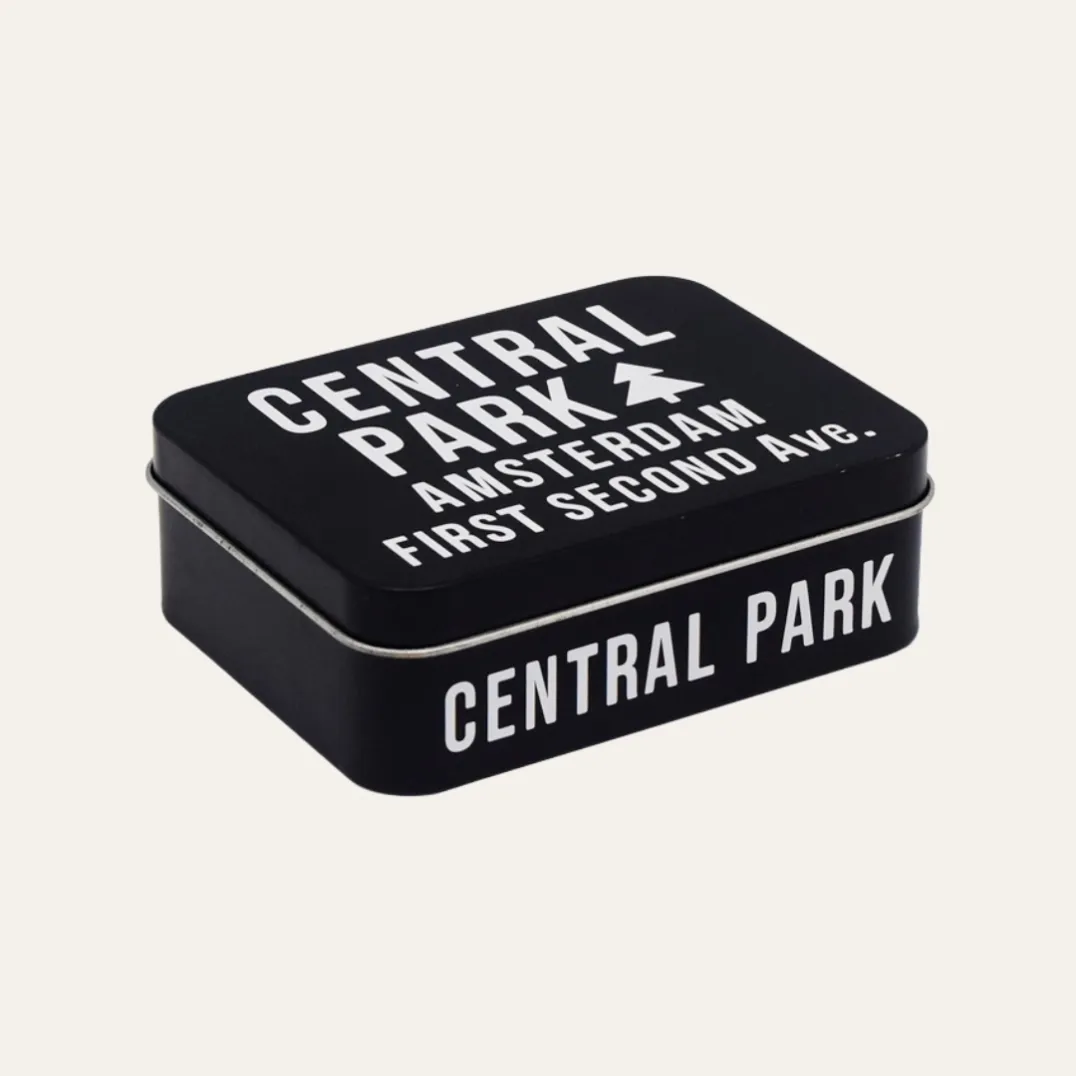 Metal Small Black Tin Containers for Cosmetic Packaging