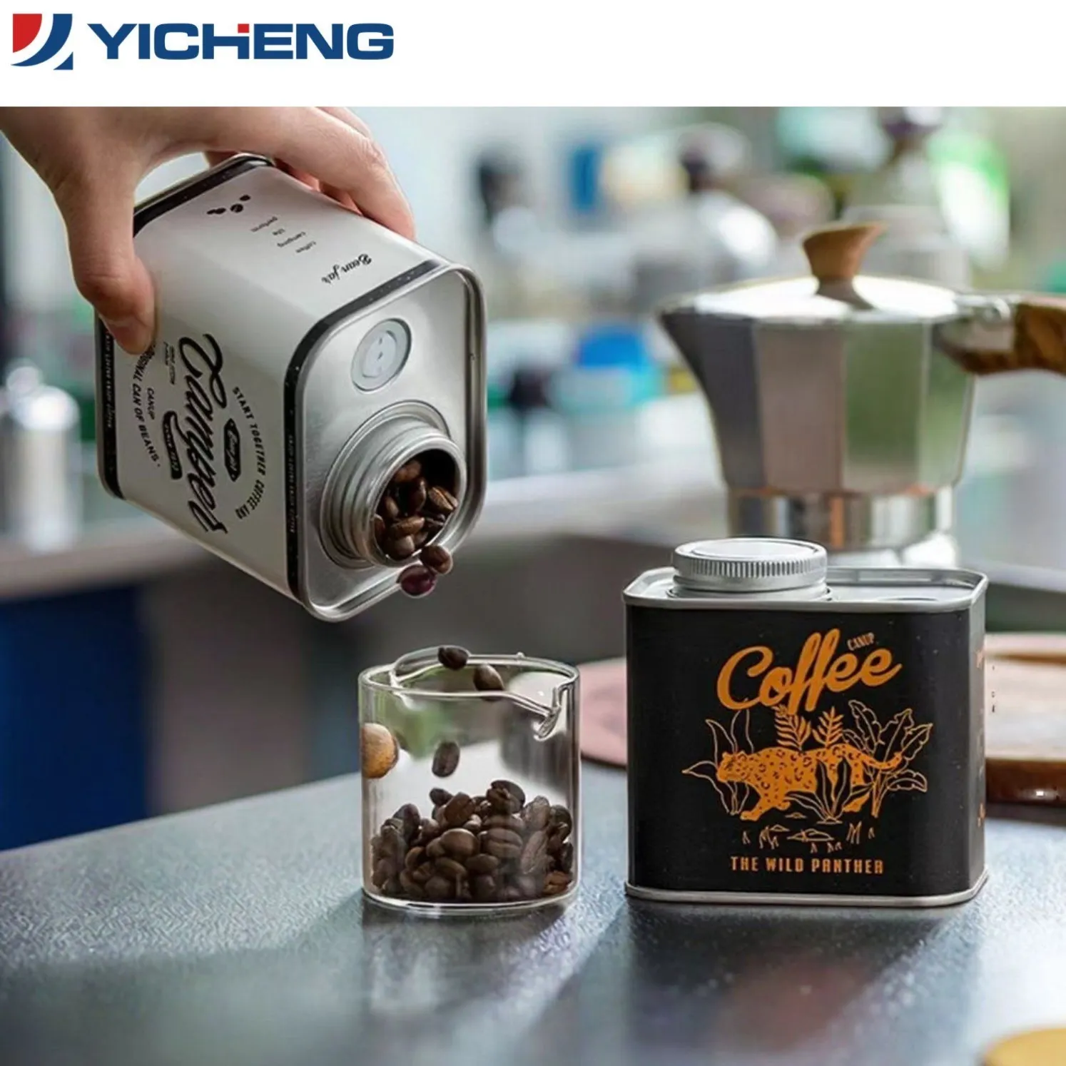 Vintage Airtight Coffee Bean Canister