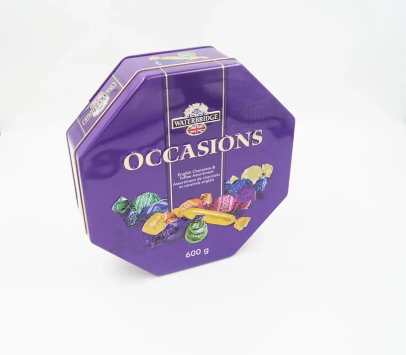 Octagonal tin box for chocolate3