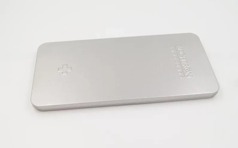 rectangular tin box with hinge