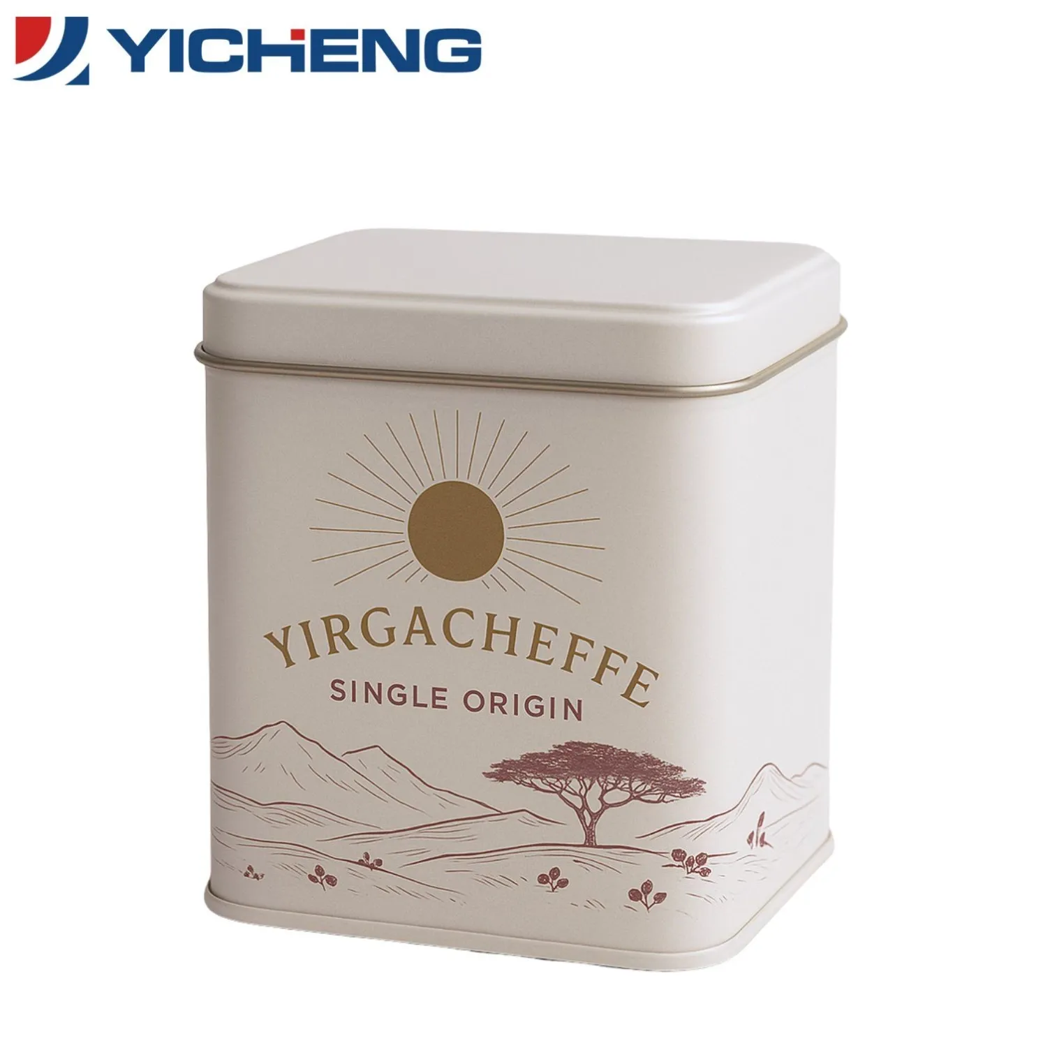 Modern Minimalist Square Metal Tea Tin4
