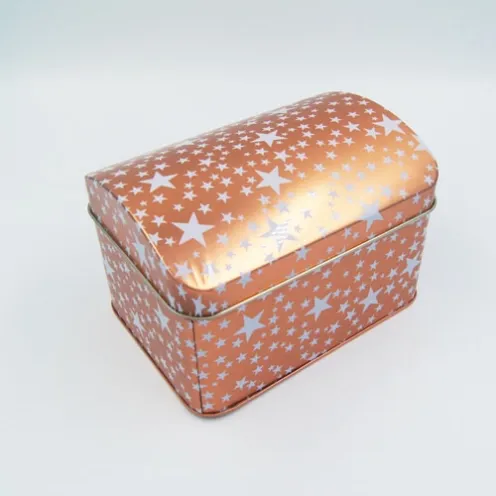 gift tin box with stars printing2