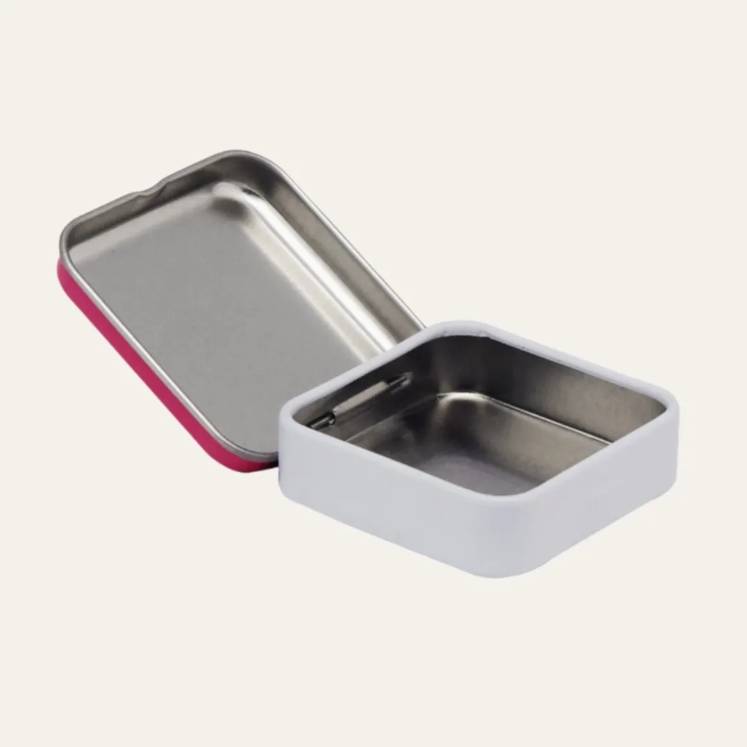 Metal Small Tin Box with Hinged Lid for Candy Packaging2