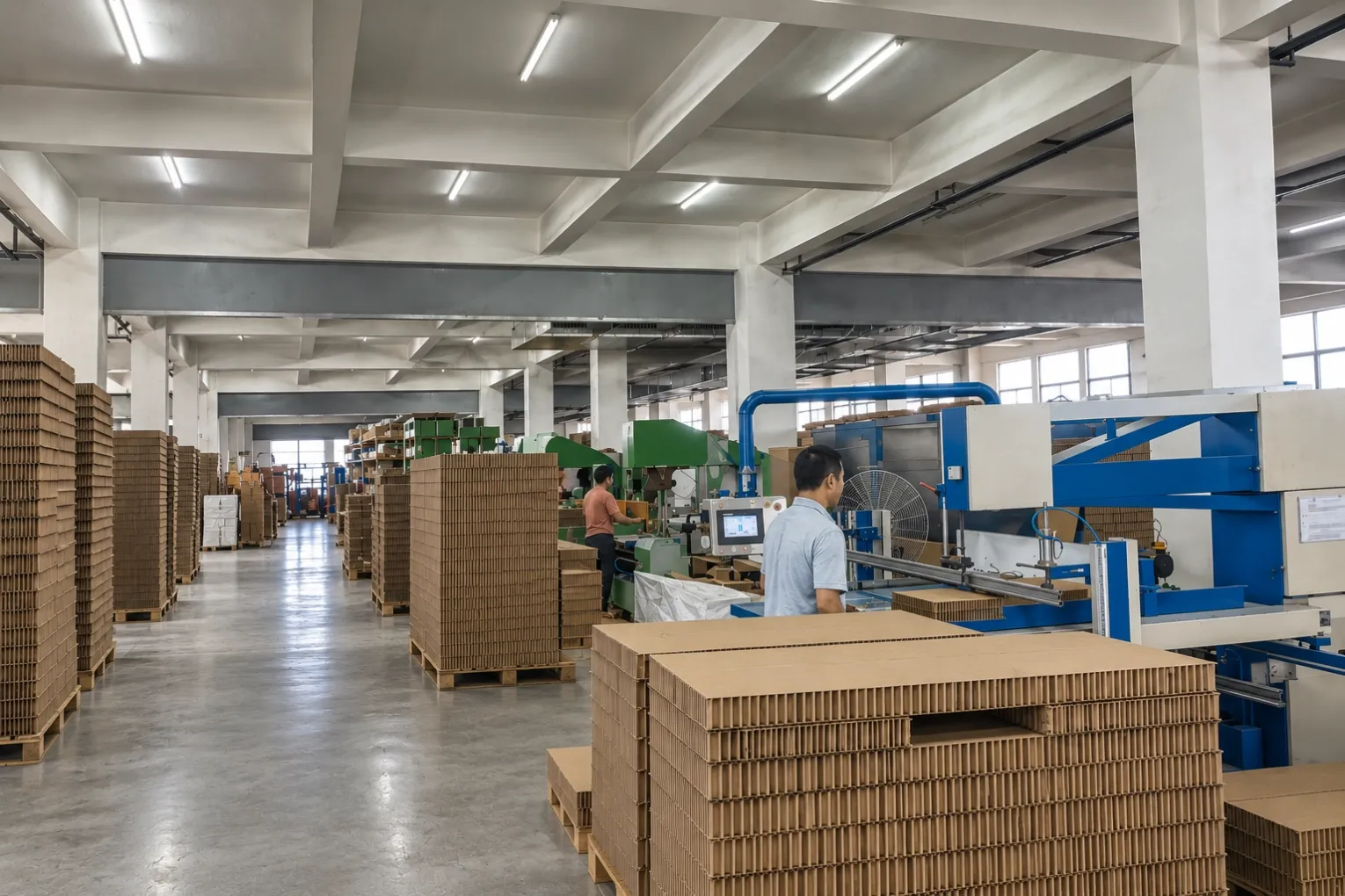 cnc-vertical-band-saw-cutting-machine-honeycomb-paper-board-factory