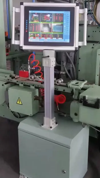 Vision inspection touchscreen on a packaging machine