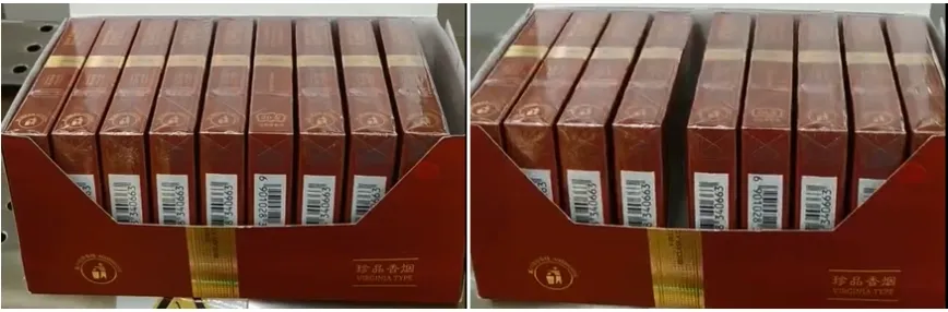 Vertical-carton missing-pack inspection example