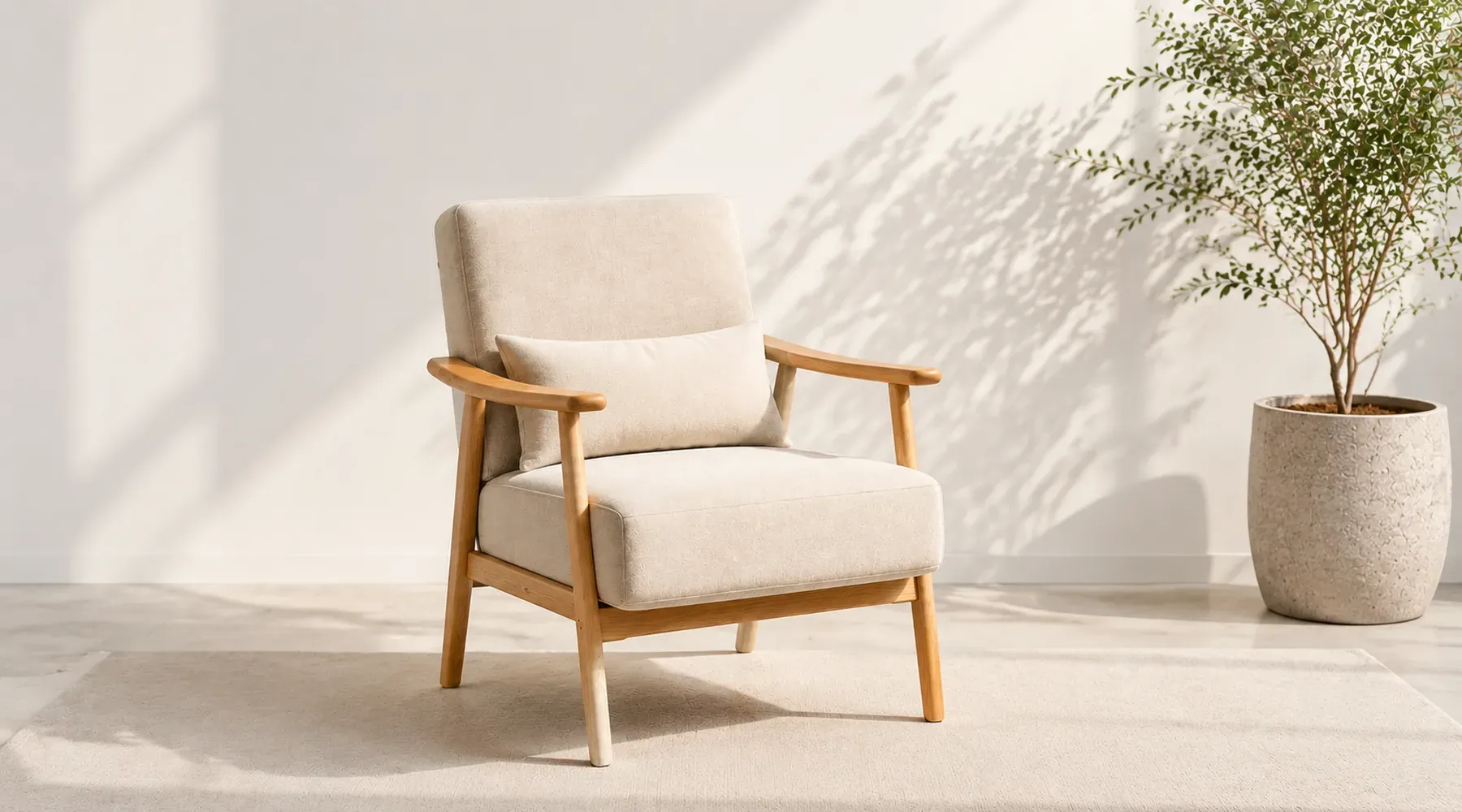 Custom upholstered armchairs