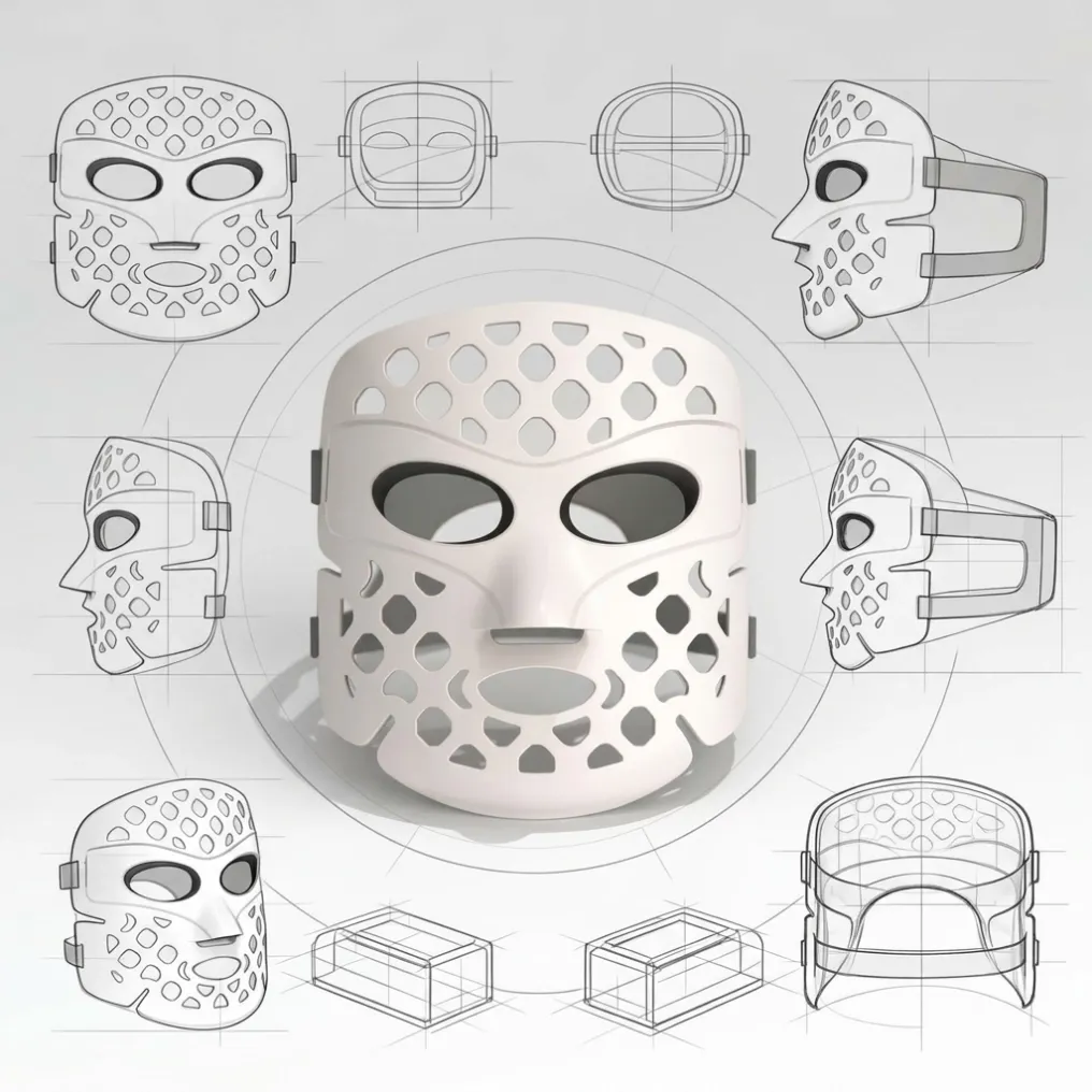 led-light-therapy-mask-design-drawing-industrial-design